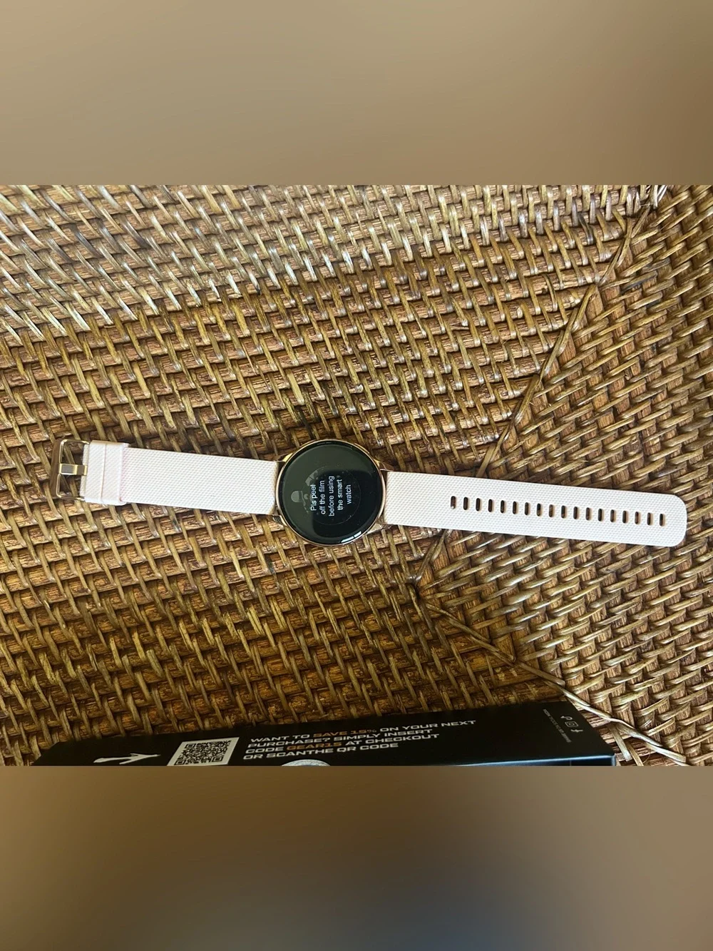 ALPHAGEAR Juliet Smartwatch Rose Gold Pink Band Bluetooth Calling NIB